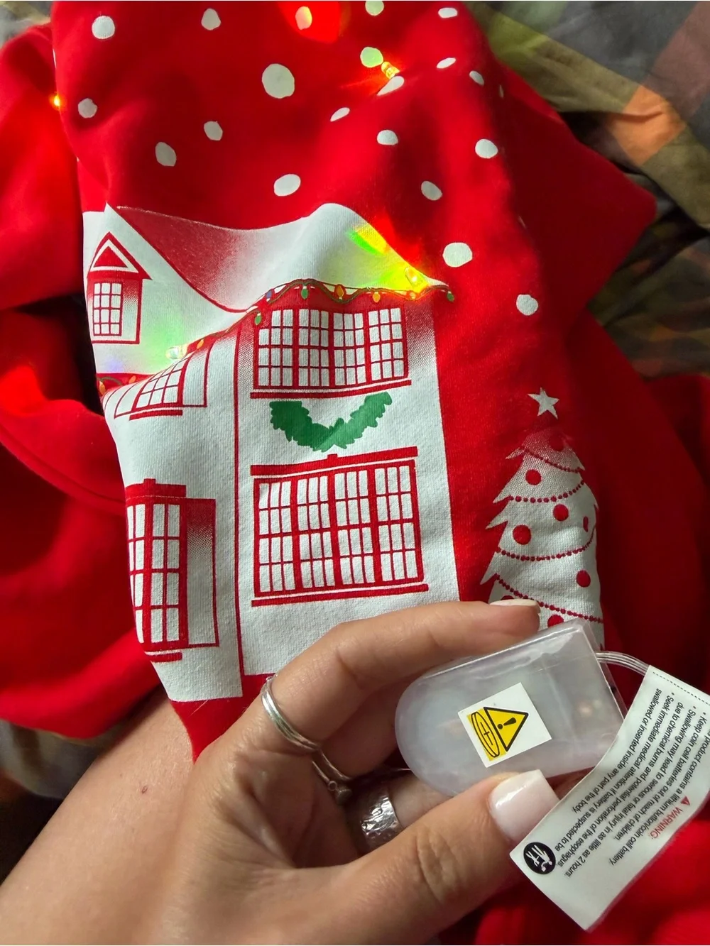 Home Alone Red Holiday Graphic Sweatshirt - Official Movie Design